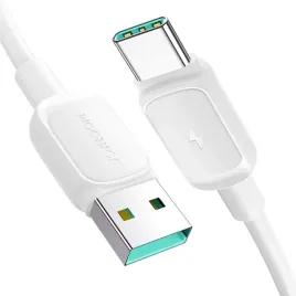 kabel-joyroom-multi-color-series-a14-usb-a-usb-c-3a-1-2m-bialy