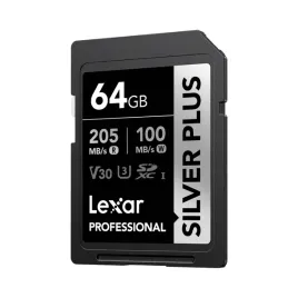 karta-pamieci-sdxc-lexar-64gb-professional-silver-plus-u3-v30-205-mb-s