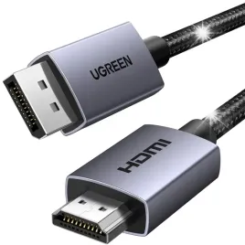 ugreen-dp123-kabel-displayport-do-hdmi-15m-4k-30hz-hdr-nylonowy-pc-i-tv