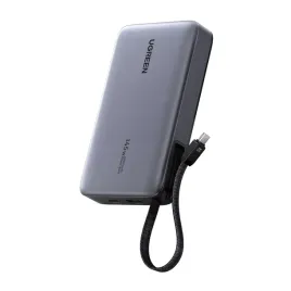 ugreen-pb551-szybki-powerbank-20000mah-145w-usb-c-usb-wbudowany-kabel-szary