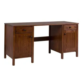biurko-drewniane-prestige-150-cm-szuflady-i-drzwi-kolor-kasztan