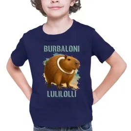 burbaloni-lulilolli-italian-brainrot-viral-tiktok-koszulka-dziecieca-granat