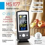 ms-1177-stacja-pogodowa-funkcje-budzik-pomiar-cisnienia-pomiar-temperatury-wewnetrznej-pomiar-temperatury-zewnetrznej-pomiar-wilgotnosci-prognoza-pogody-zegar