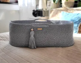 kosz-mojzesza-boho-bawelniany-handmade-z-materacykiem-ciemny-szary