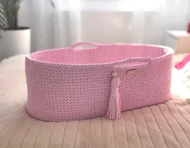 kosz-mojzesza-boho-bawelniany-handmade-z-materacykiem-rozowy
