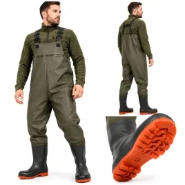 wodery-spodnie-wedkarskie-spodniobuty-rozmiar-43-szelki-pvc-antyposlizgowe