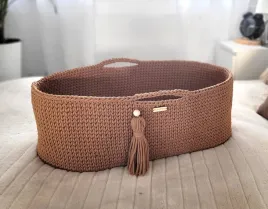 kosz-mojzesza-boho-bawelniany-handmade-z-materacykiem-caramel