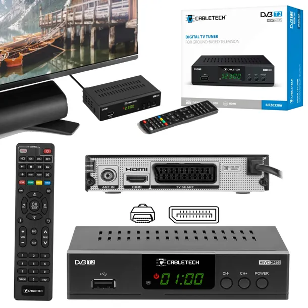 tuner-dvb-t2-h-265-hevc-cabletech-zalaczone-wyposazenie-pilot-funkcyjny