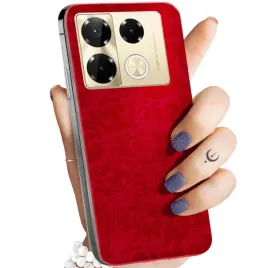 etui-do-infinix-note-40-5g-wzory-czerwone-serca-roze-obudowa-pokrowiec-case