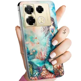 etui-do-infinix-note-40-5g-wzory-syrenki-nimfy-morskie-panny-obudowa-case