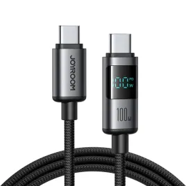 kabel-joyroom-pro-prism-100w-usb-c-usb-c-z-wyswietlaczem-12m-czarny