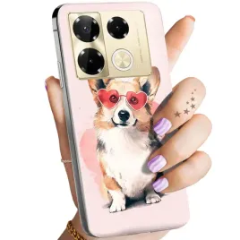 etui-do-infinix-note-40-5g-wzory-corgi-pieski-piesek-lapa-obudowa-pokrowiec