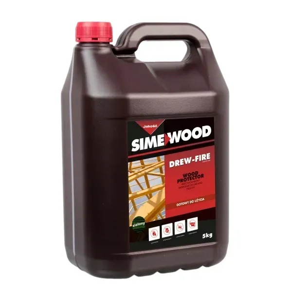 DREW FIRE - Impregnat ognioodporny do drewna Sime Wood zielony 5 kg