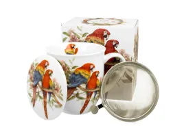 kubek-z-zaparzaczem-400-ml-ptasi-swiat-papugi-ara-szkarlatne-porcelana