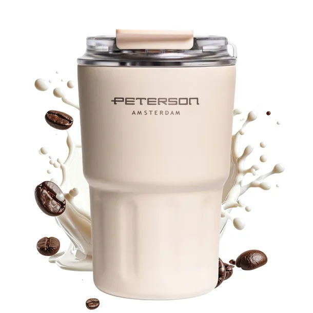 Kubek termiczny termos na kawę herbatę mały szczelny do auta 360ml Peterson