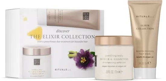 RITUALS The Elixir Collection - Zestaw Peeling + Maska do Włosów