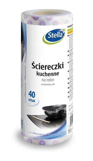Stella Ściereczki Kuchenne na Rolce Uniwersalne 40 szt. - Premium Clean