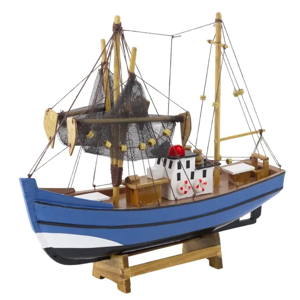 niebieski-model-kolekcjonerski-statek