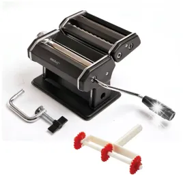 maszynka-do-makaronu-3w1-kinghoff-150mm-2-ostrza-czarna-walkowania-krojenia