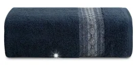 recznik-kapielowy-malika-70x140-cm-granatowy-z-wzorem-gwiazdki-klasyczyny