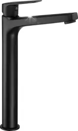 bateria-umywalkowa-stojaca-jednouchwytowa-159cm-czarna-satynowa