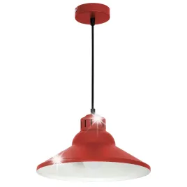 lampa-wiszaca-loftowa-retro-industrialna-czerwona-mat-okragla-30-cm-luminex