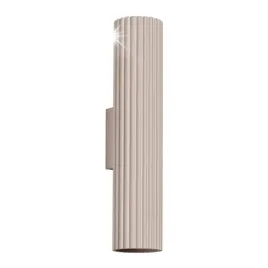 kinkiet-scienny-taupe-karbowana-tuba-30cm-gora-dol-2xgu10-10w-karbon-sollux