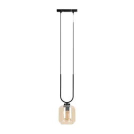 lampa-wiszaca-czarno-bursztynowa-e27-15w-coni-kaja-minimalistyczna