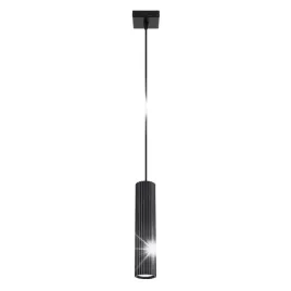 lampa-wiszaca-punktowa-czarna-karbowana-tuba-30cm-nad-stol-wyspe-bar-sollux