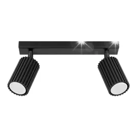 lampa-sufitowa-nowoczesna-czarna-listwa-30cm-2-reflektorki-karbowane-sollux