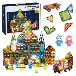 magnetyczne-klocki-edukacyjne-swiecace-dla-dzieci-auta-figurki-zestaw-110el