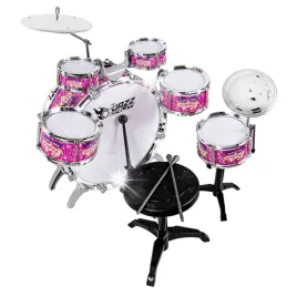 perkusja-dla-dzieci-duzy-zestaw-6-bebnow-2-talerze-taboret-instrument-roz