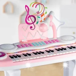 organy-pianinko-rozowe-z-mikrofonem-37-klawiszy-nagrywanie-mp3-taboret