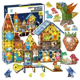 klocki-magnetyczne-konstrukcyjne-swiecace-dinozaury-dla-dzieci-led-126-el