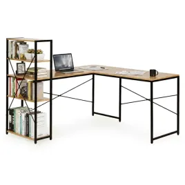 biurko-narozne-z-regalem-3-polki-komputerowe-jasny-dab-loftowe-modernhome