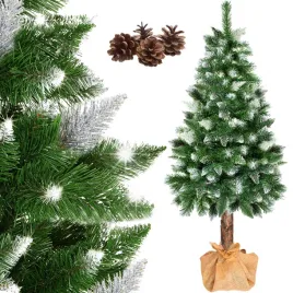 choinka-sztuczna-220-cm-na-pniu-sosna-diamentowa-gesta-osniezona