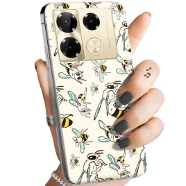 etui-do-infinix-note-40-5g-wzory-owady-motyle-pszczolki-obudowa-pokrowiec