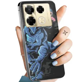 etui-do-infinix-note-40-5g-wzory-dinozaury-reptilia-prehistoryczne-obudowa