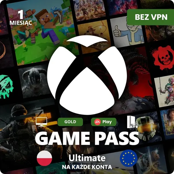XBOX GAME PASS ULTIMATE 1 MIESIĄC 30 DNI - KOD/KLUCZ |BEZ VPN| AUTOMAT 24/7