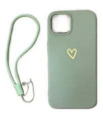 etui-do-apple-14-zielone-plecki-zlote-serduszko-smycz-ochrona-aparatu