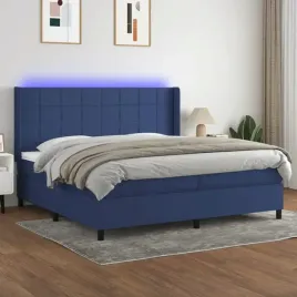 vidaxl-lozko-kontynentalne-z-materacem-niebieskie-200x200-cm-tkanina