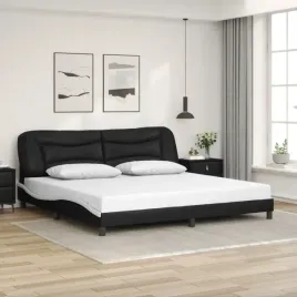 vidaxl-rama-lozka-z-zaglowkiem-czarno-biala-200x200-cm-ekoskora