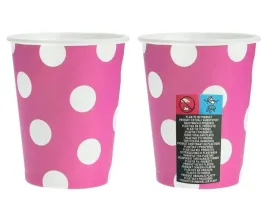 godan-kubeczki-papierowe-magenta-groszki-270ml-6-sztuk-na-przyjecie
