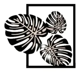 obraz-azurowy-dekoracja-scienna-3d-liscie-monstera-l-panel-fi-40cm