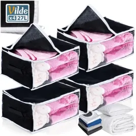 4x-pokrowiec-organizer-torba-pudelko-pudlo-posciel-koce-ubrania-odziez-27l