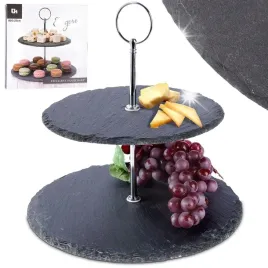 patera-kamienna-na-owoce-ciasto-2-pietrowa-dekoracyjna-orion-23-cm