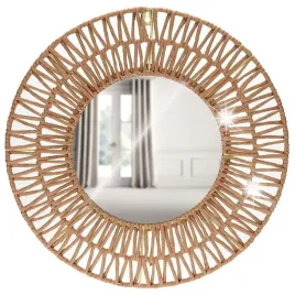 lustro-scienne-wiszace-okragle-kolo-plecione-ozdobne-dekoracyjne-boho-45-cm