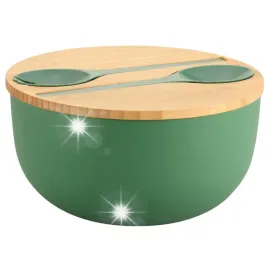 miska-na-salatke-ze-sztuccami-zpokrywka-bambusowa-zielona-24-x-13-cm
