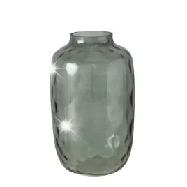wazon-szklany-przezroczysty-zielony-duzy-wysoki-elegancki-donan-20x33-cm