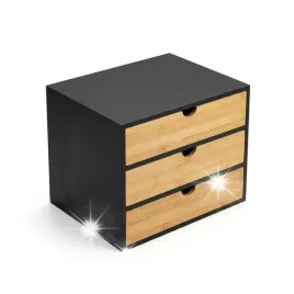 bambusowy-organizer-biurowy-czarny-z-szufladkami-na-drobiazgi-25x31x25-cm